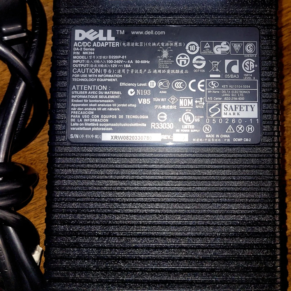 Dell DA-2 USFF Power supply Optiplex 745 755 760 D220P-01 AC ADAPTER